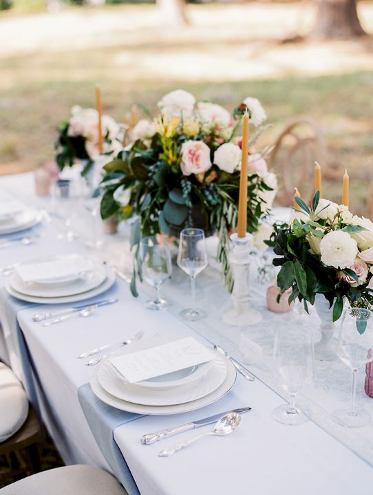 Over The Top Rental Linens at the Oldfield wedding