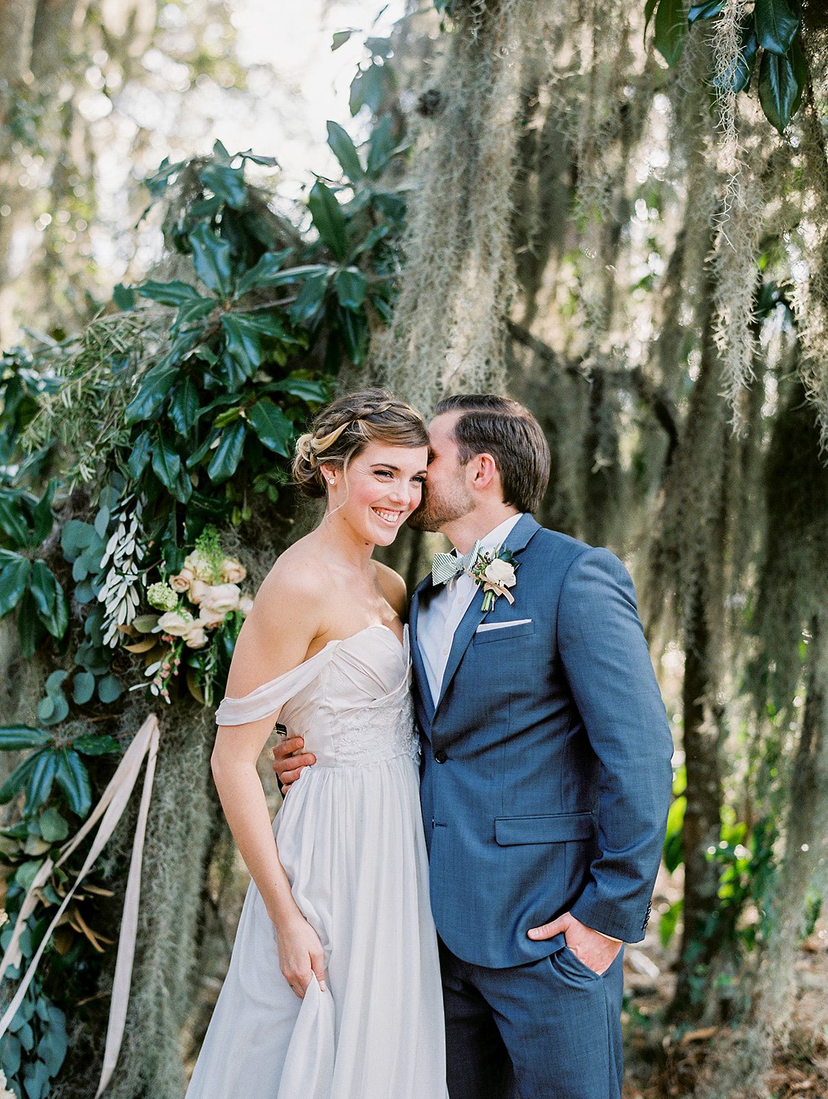 Jordan and Blake under the oaks at Oldfield